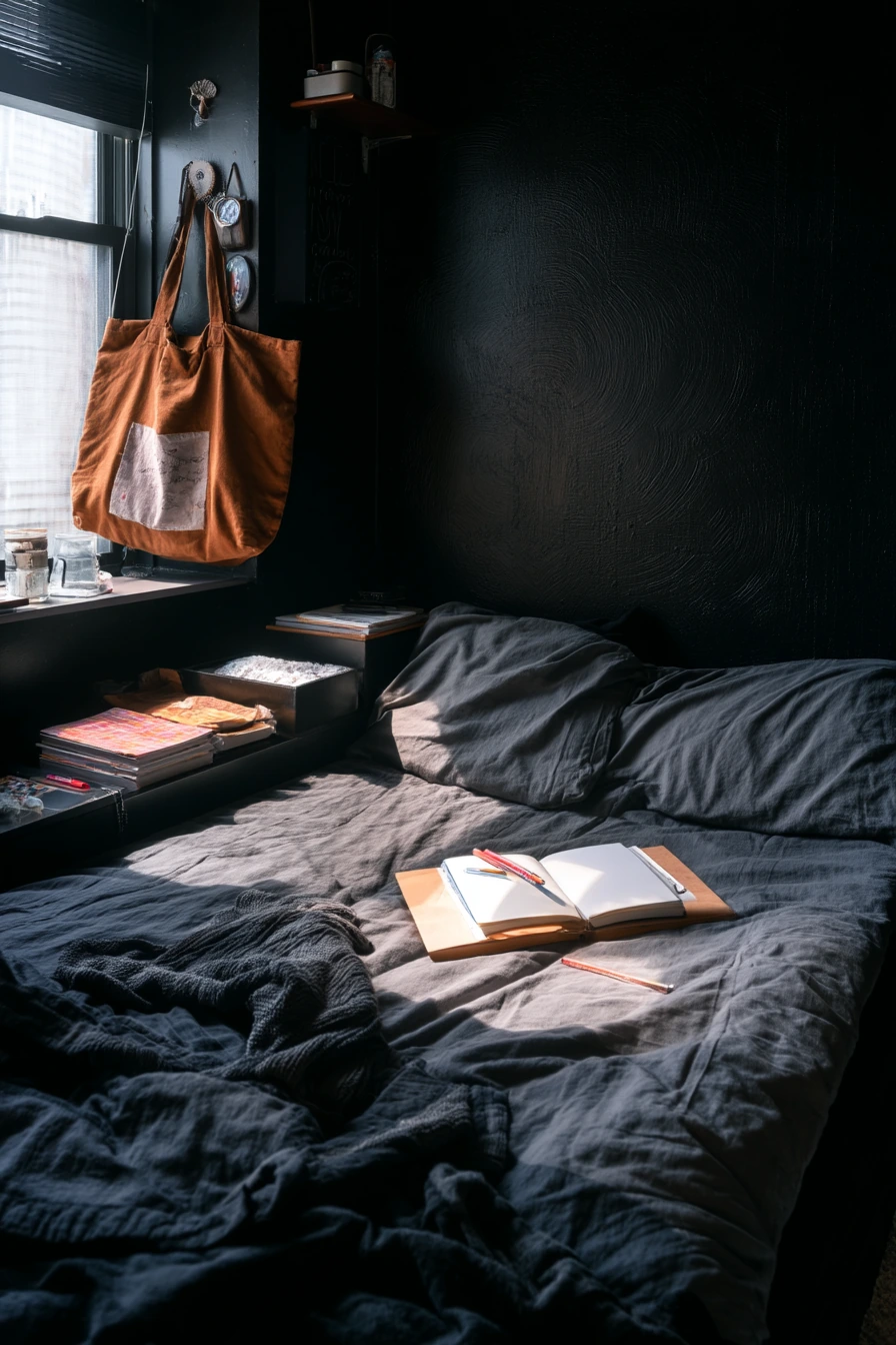 bedroom black designs 23