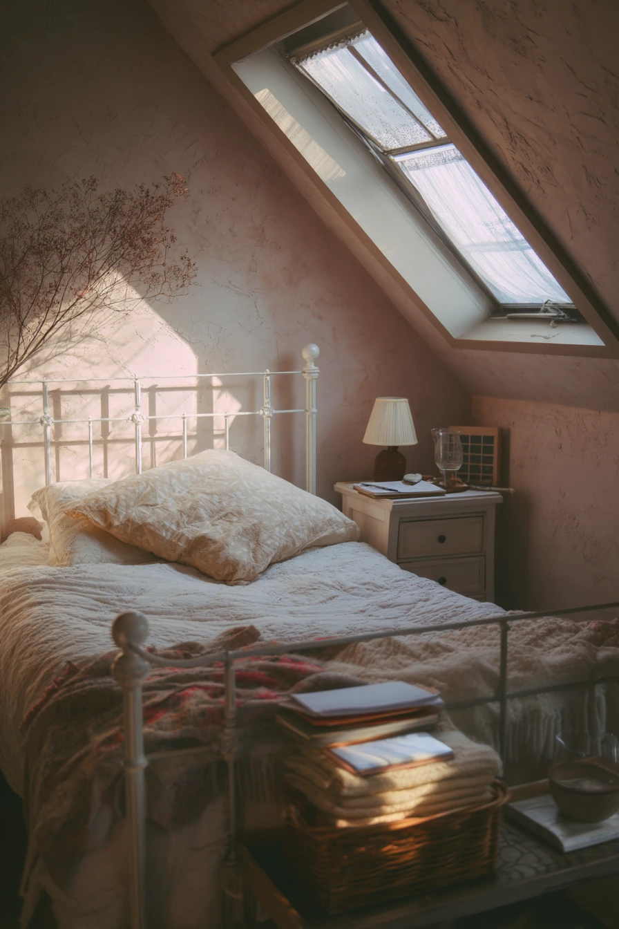 bedrooms with light pink walls 21