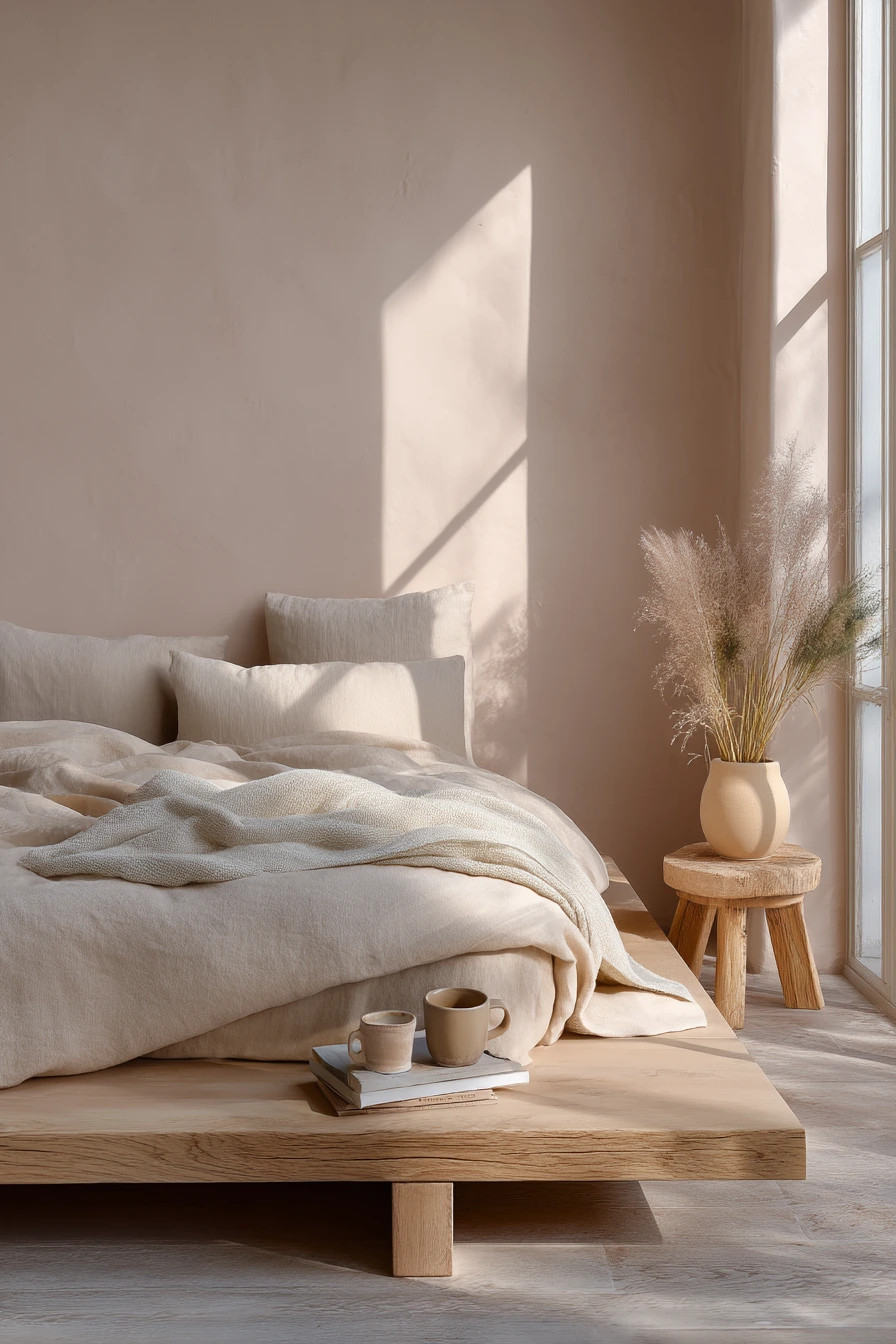 bedrooms with light pink walls 6