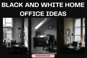 black and white home office ideas