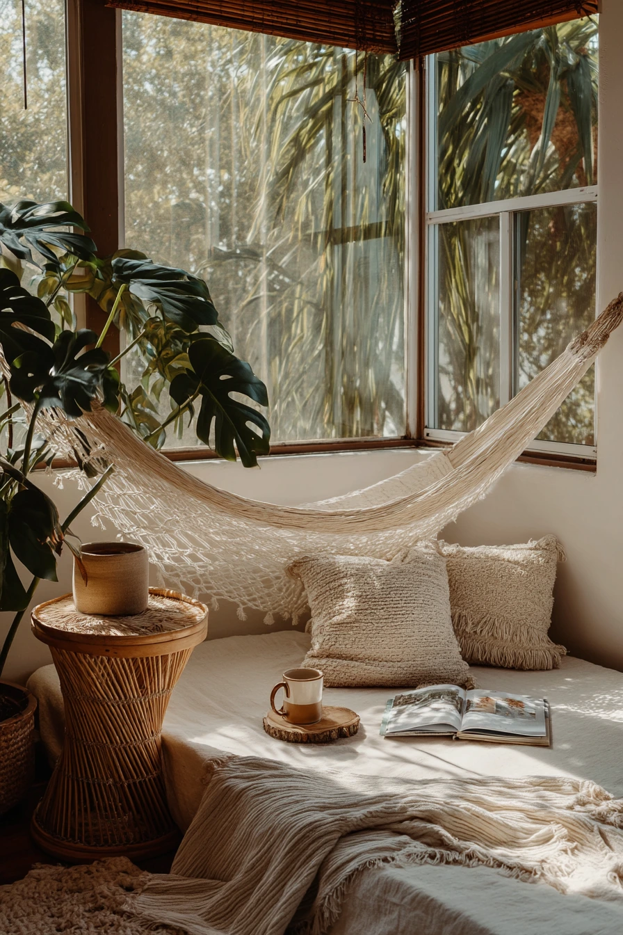 boho hammock bedroom 11