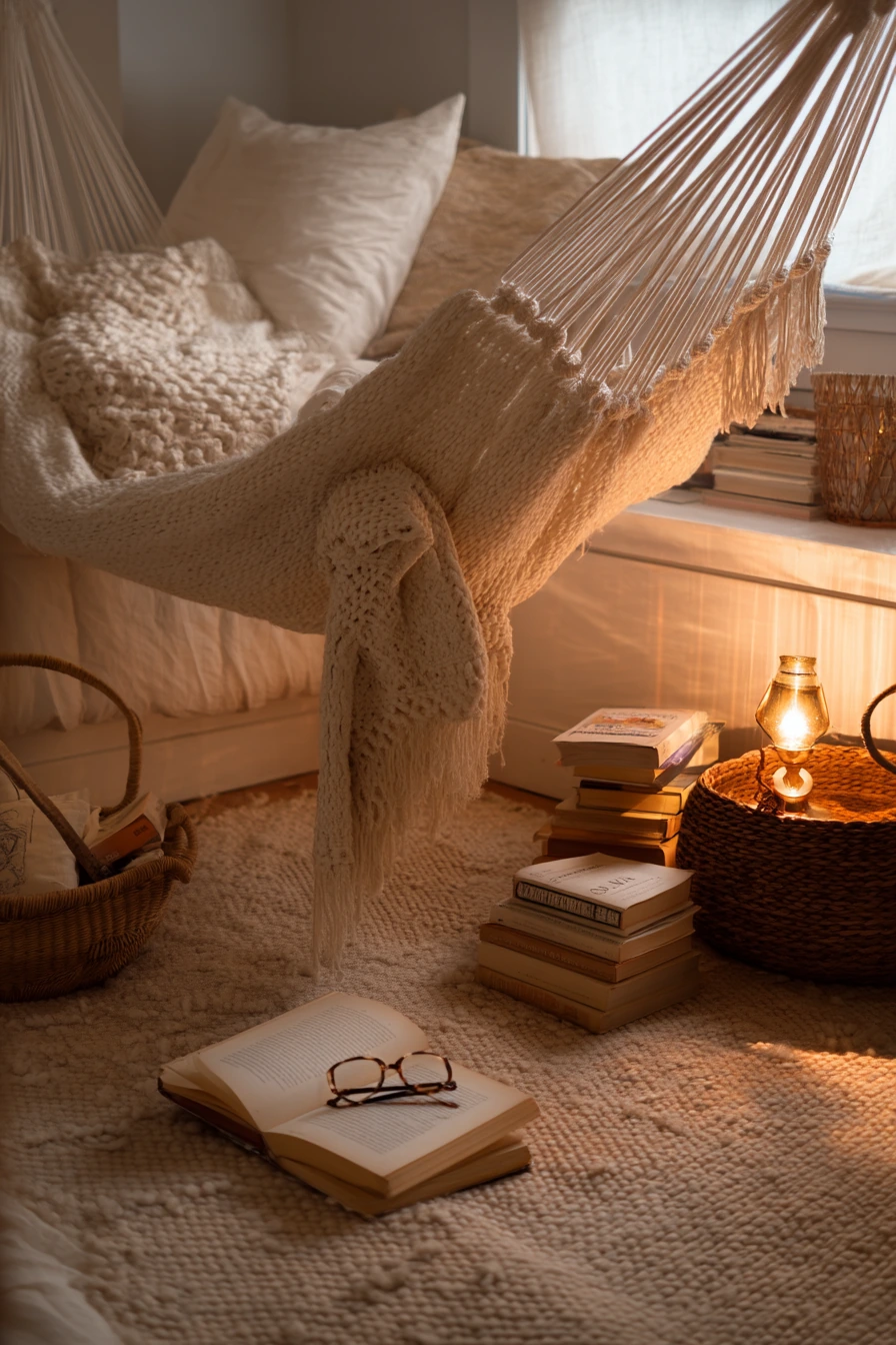 boho hammock bedroom 13