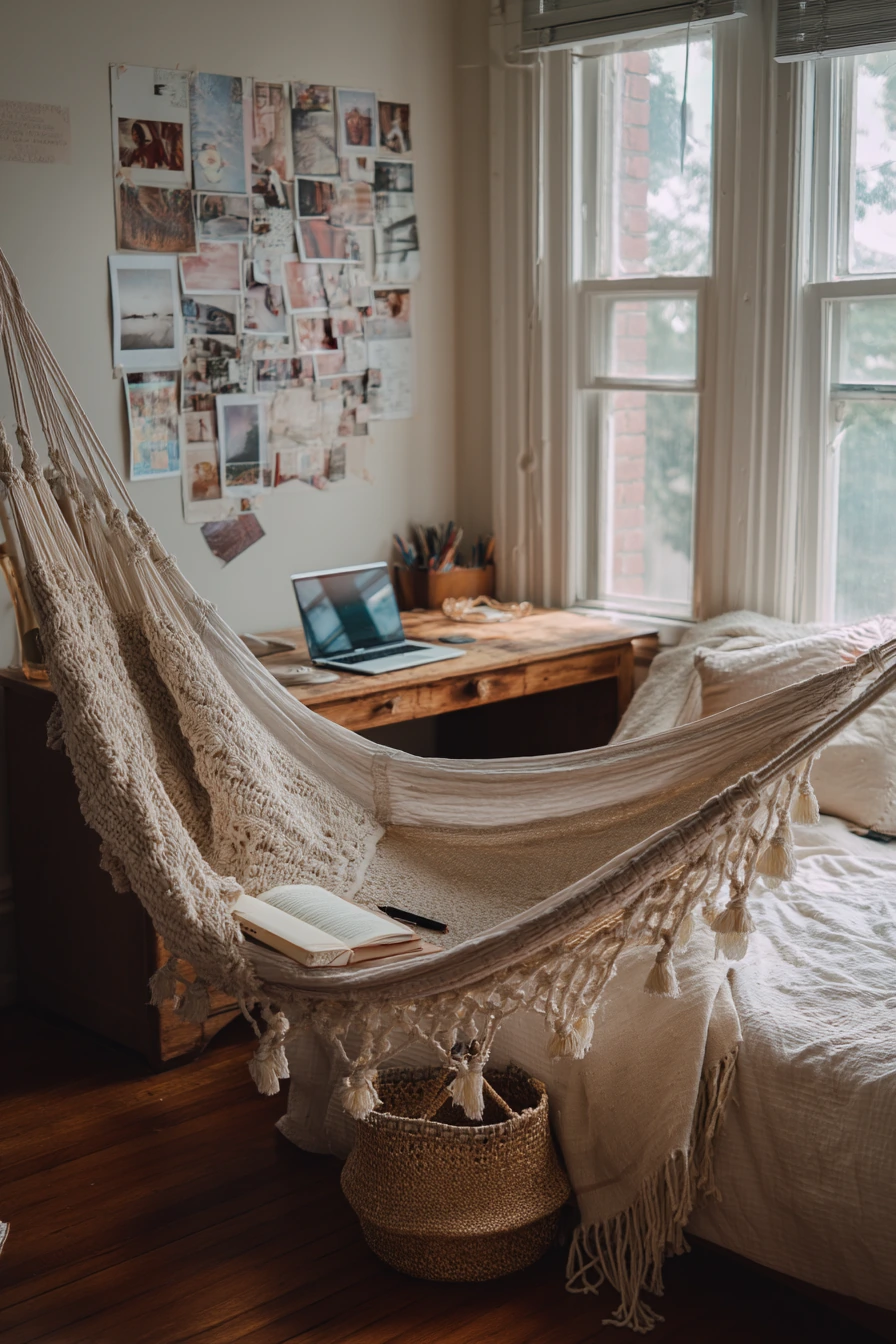boho hammock bedroom 31