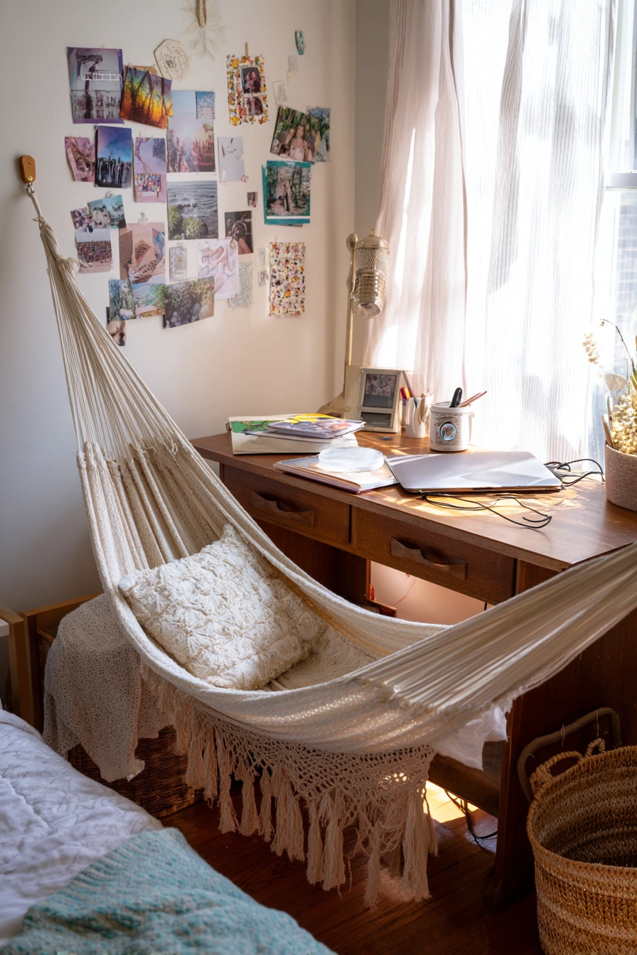 boho hammock bedroom 32