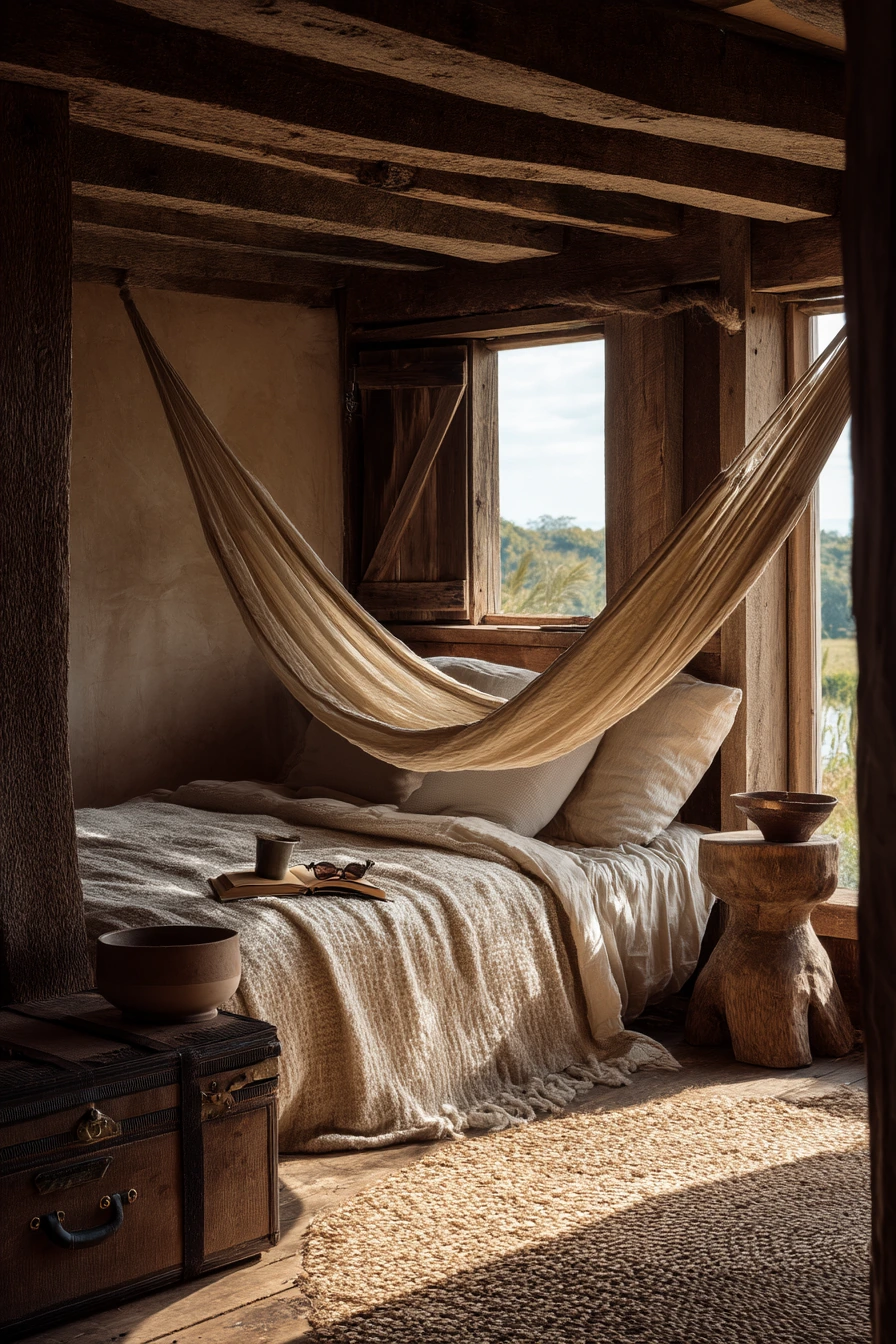 boho hammock bedroom 35
