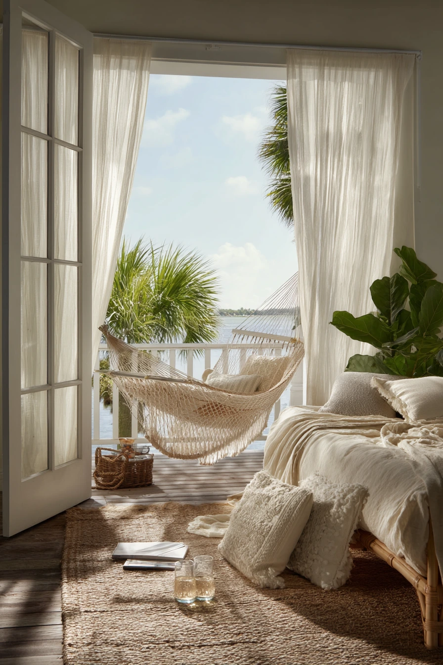 boho hammock bedroom 37
