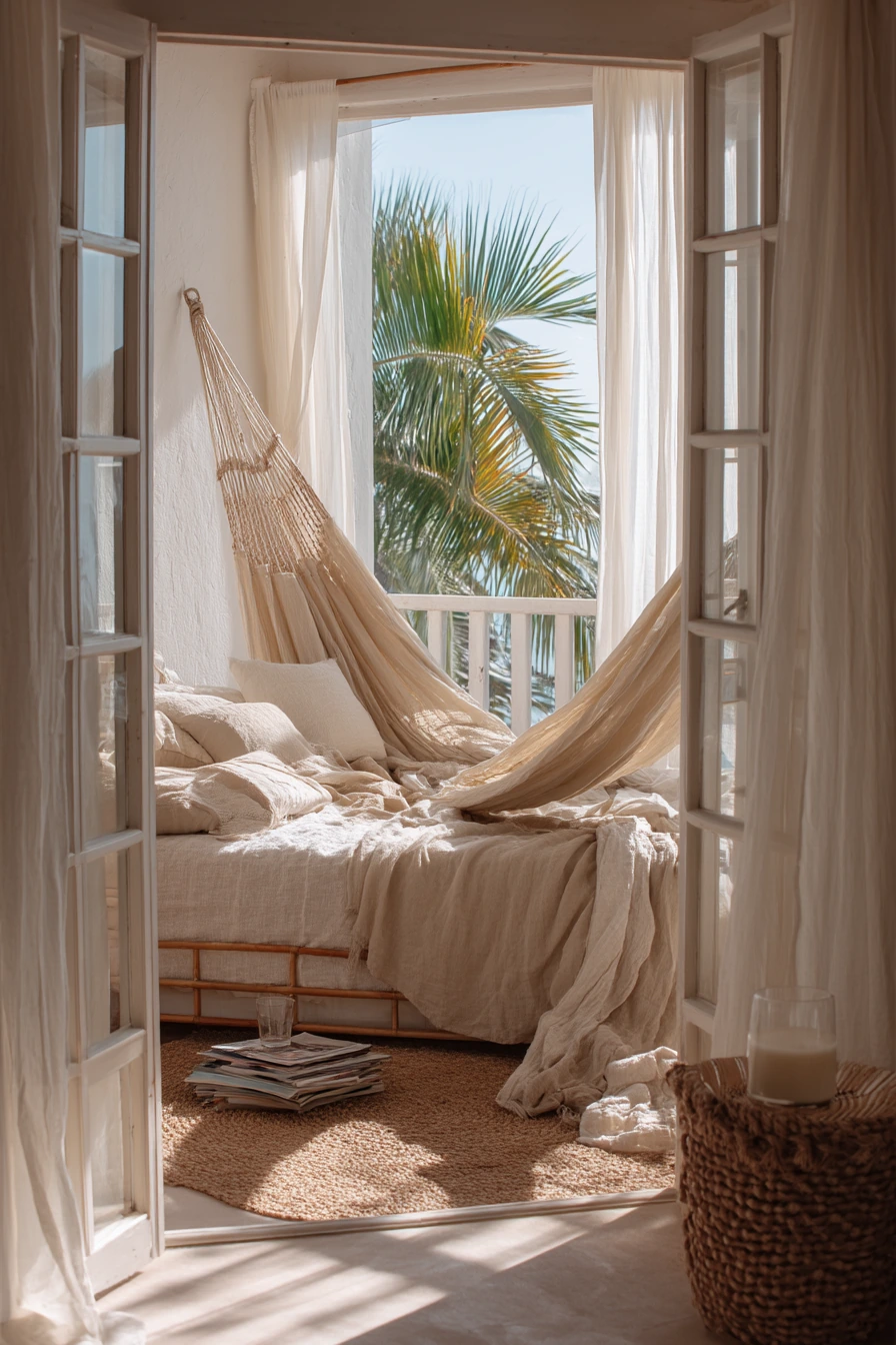 boho hammock bedroom 39