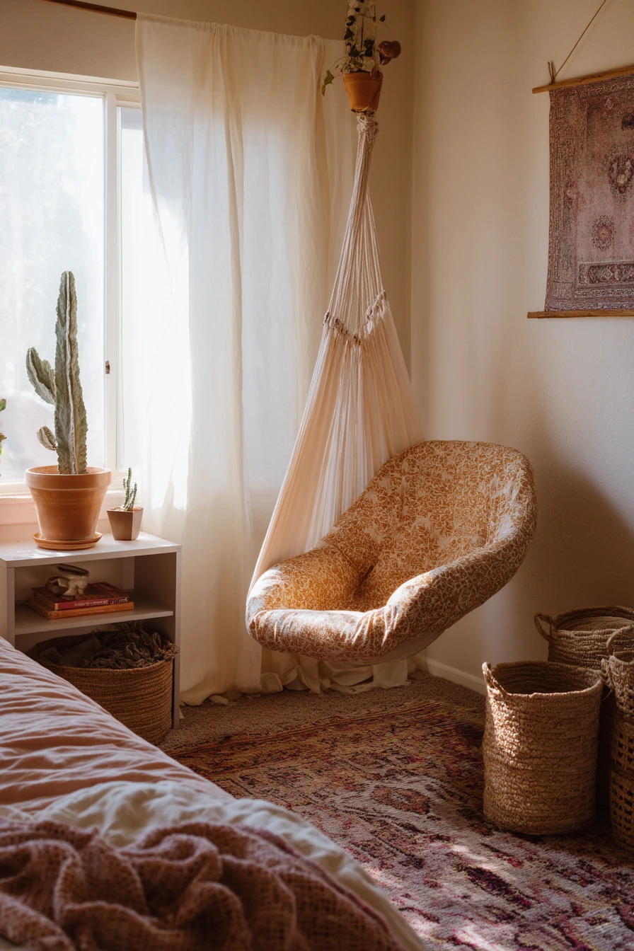 boho hammock bedroom 8