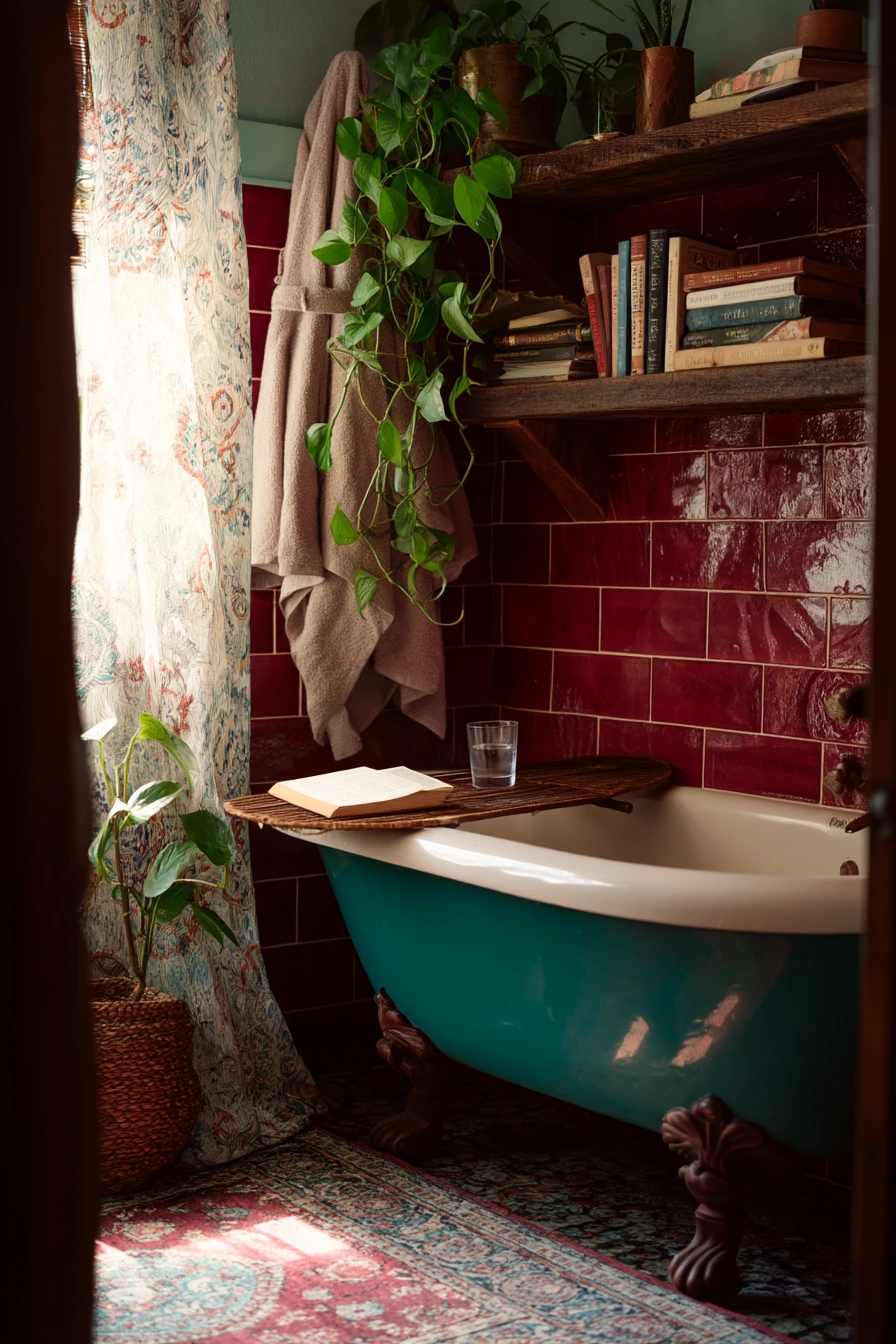 bold and colorful bathroom ideas 10