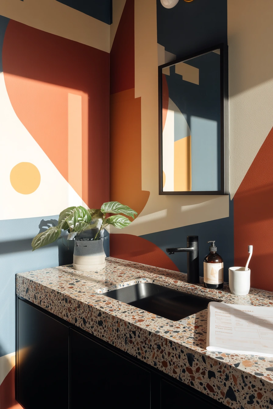 bold and colorful bathroom ideas 14