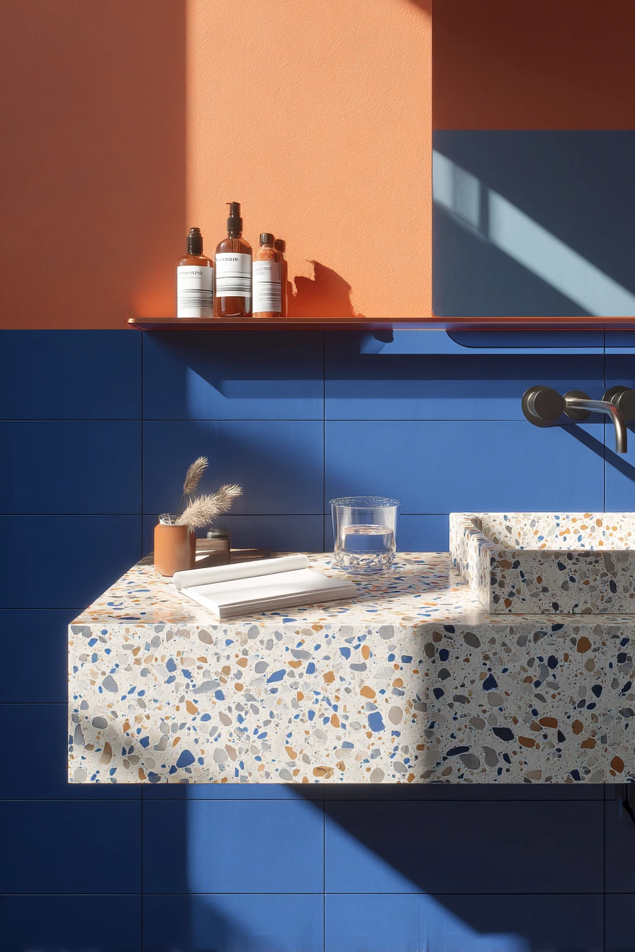 bold and colorful bathroom ideas 29