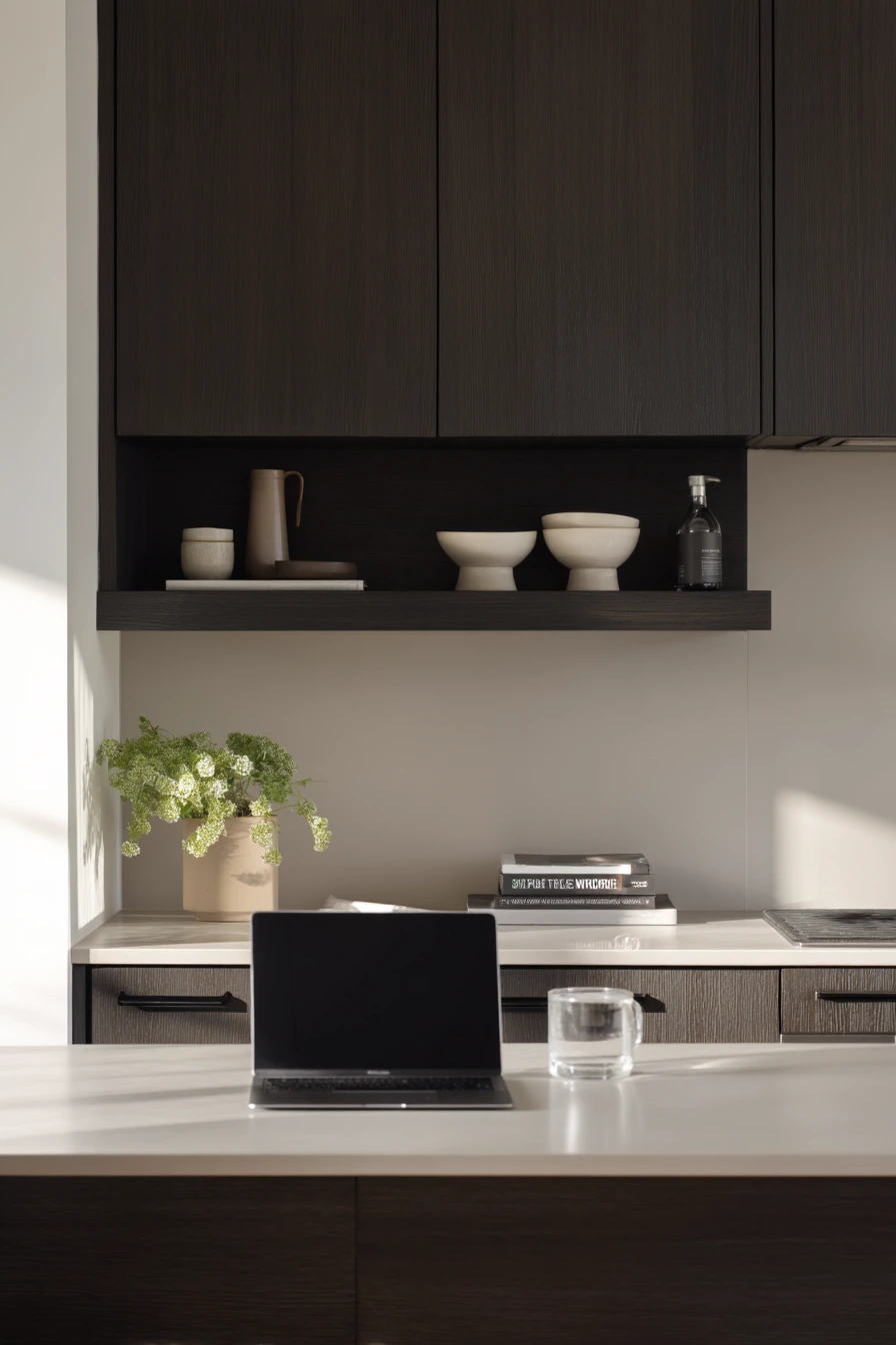 brown kitchen cabinets 13