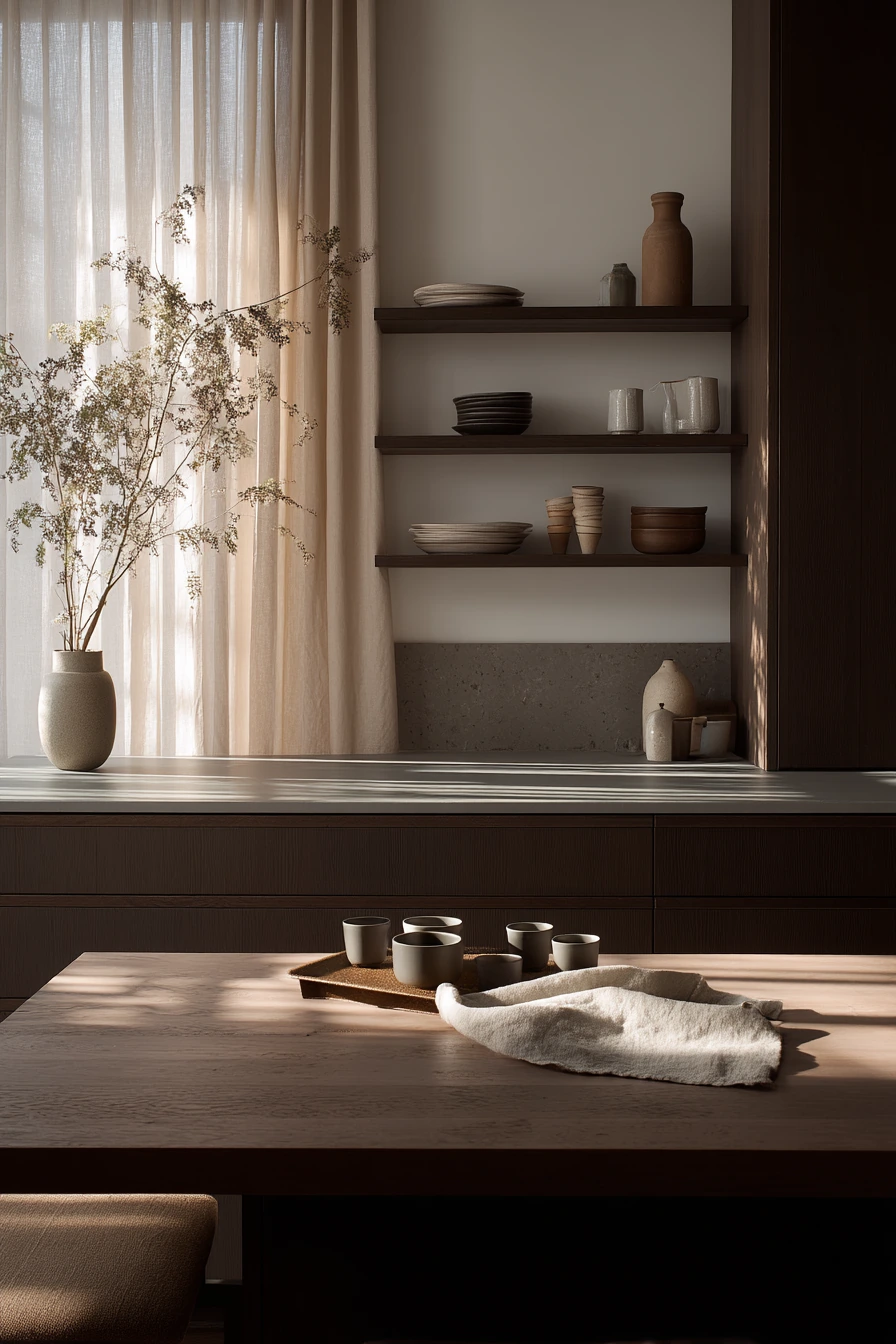 brown kitchen cabinets 23