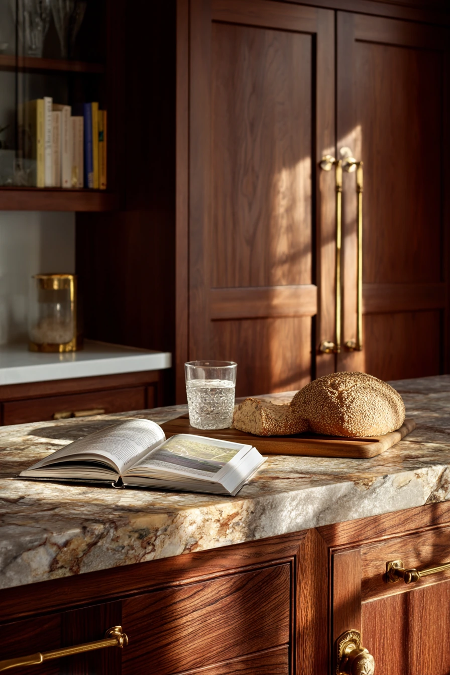 brown kitchen cabinets 36