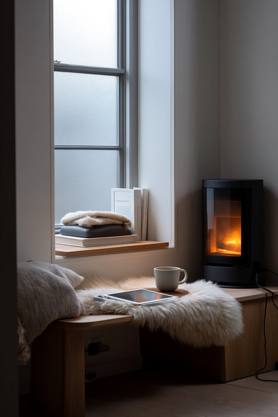 cozy fireplace nook ideas 16