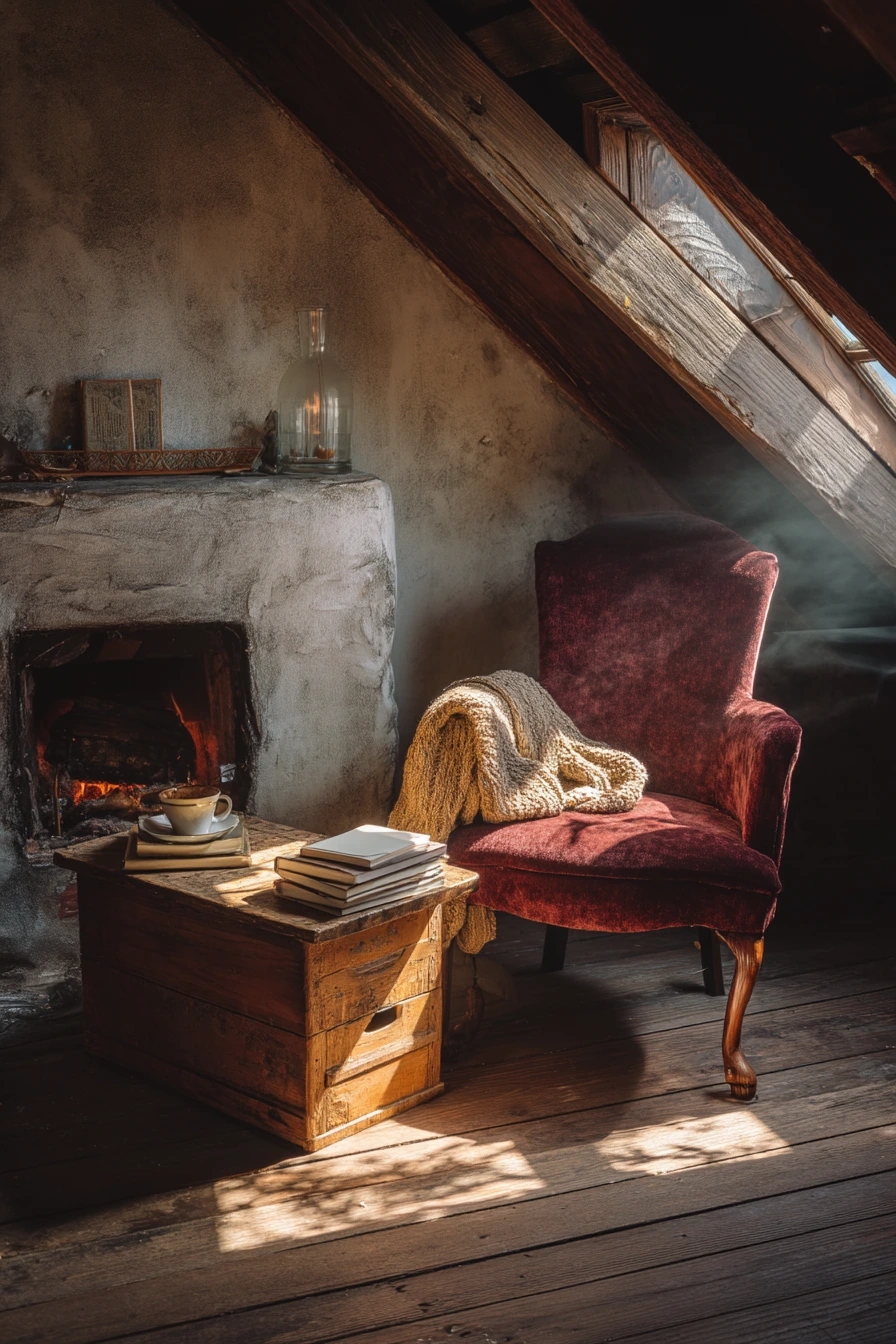 cozy fireplace nook ideas 19