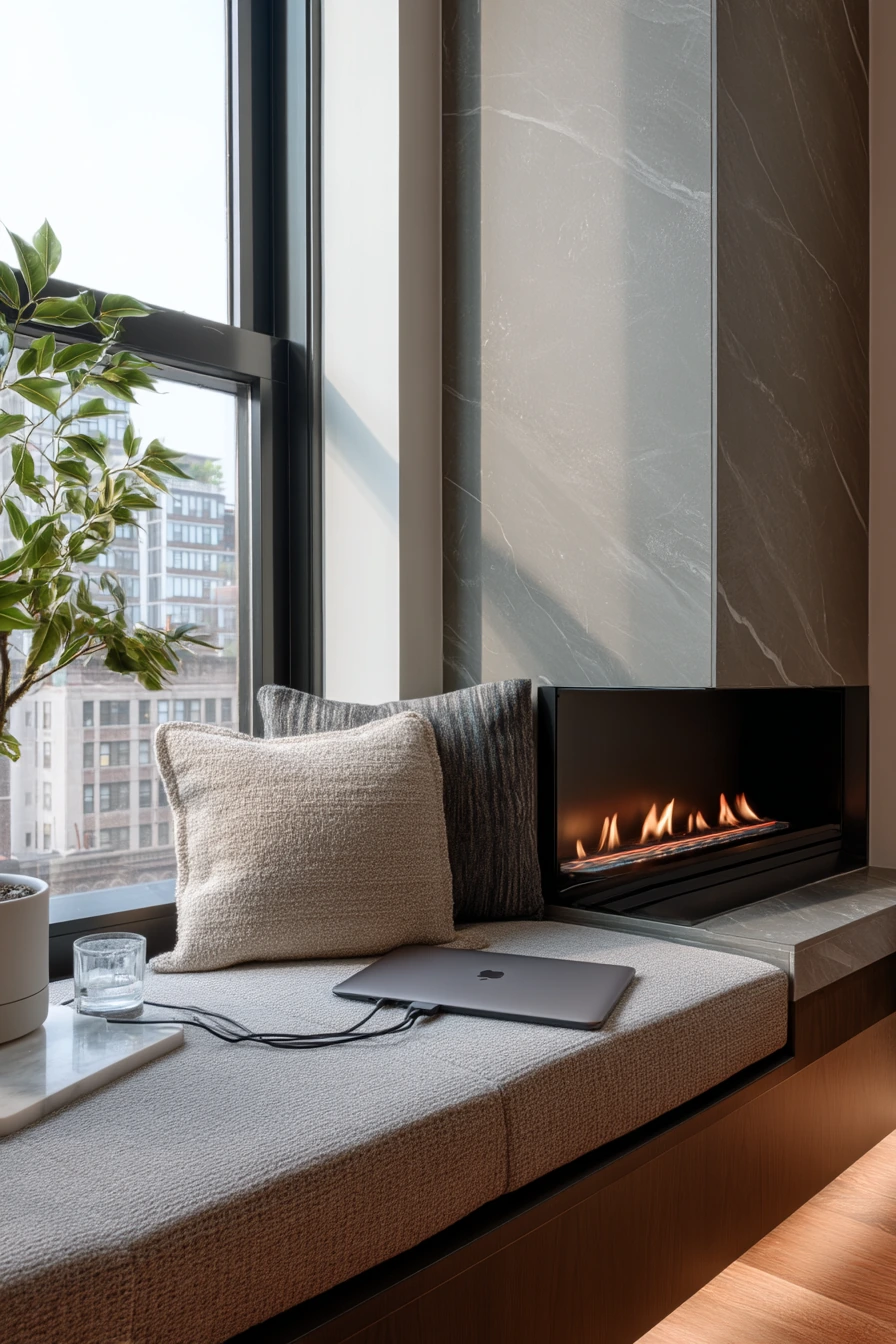 cozy fireplace nook ideas 25