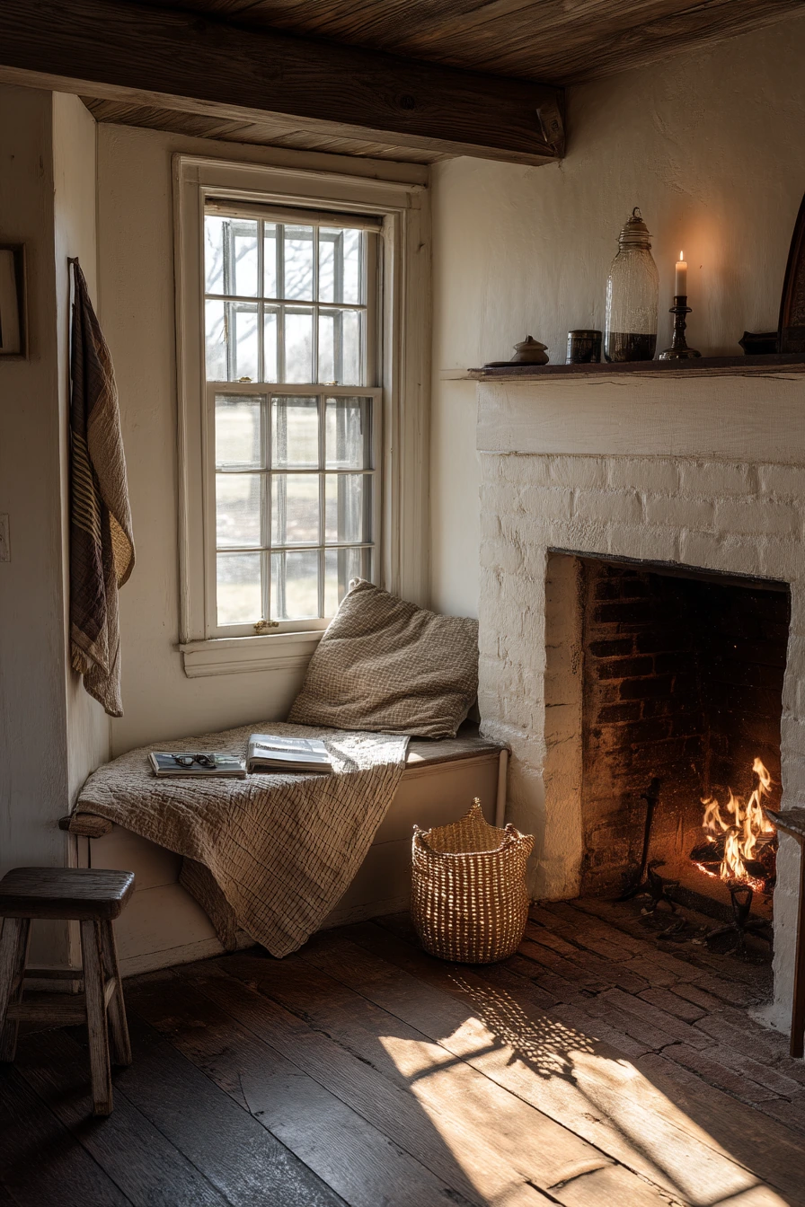 cozy fireplace nook ideas 32