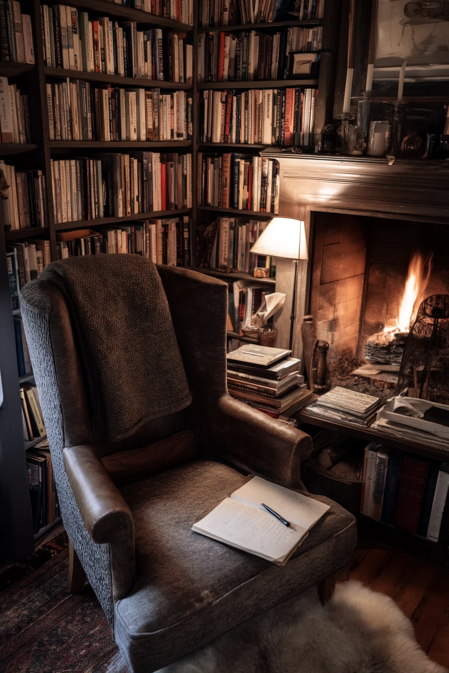 cozy fireplace nook ideas 34