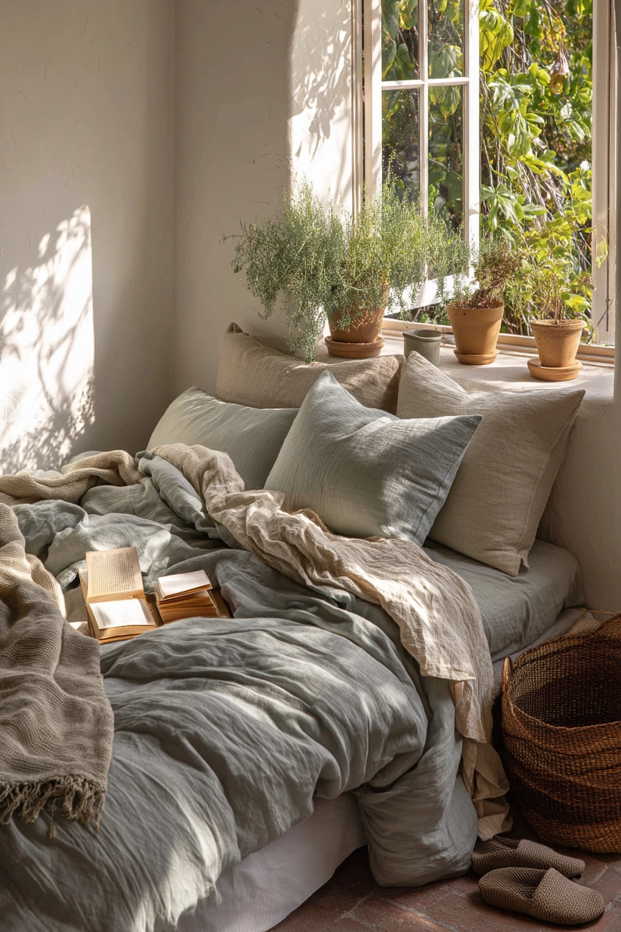 cozy fresh spring bedding ideas 1