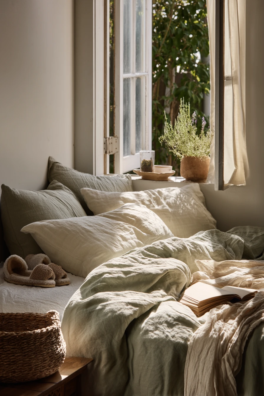 cozy fresh spring bedding ideas 2