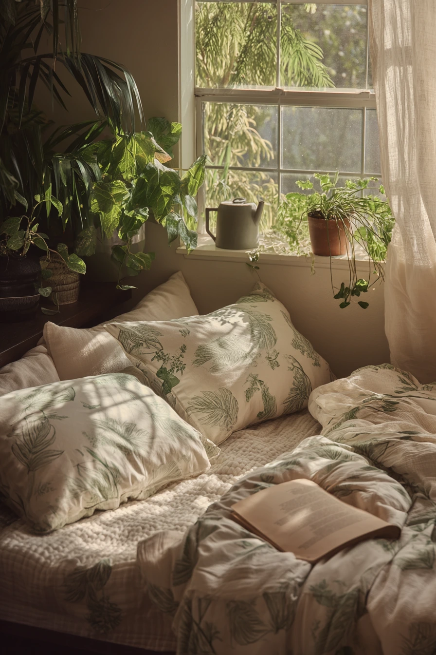 cozy fresh spring bedding ideas 25