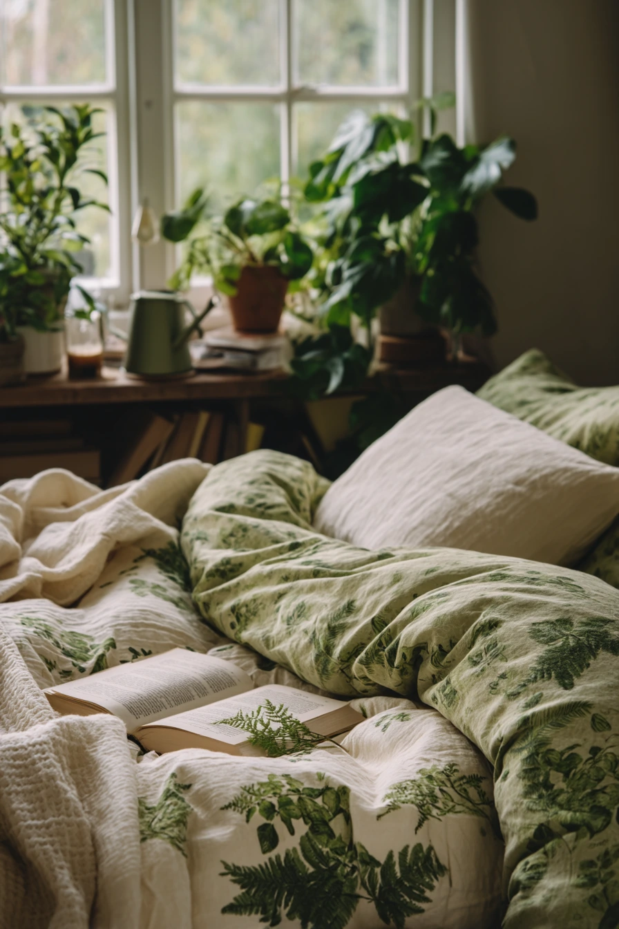 cozy fresh spring bedding ideas 27