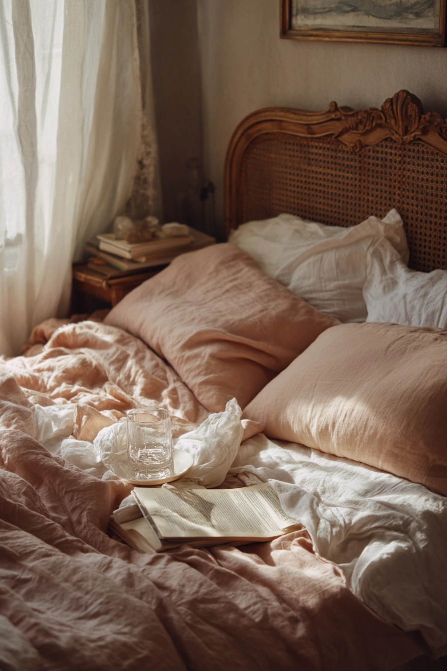 cozy fresh spring bedding ideas 39