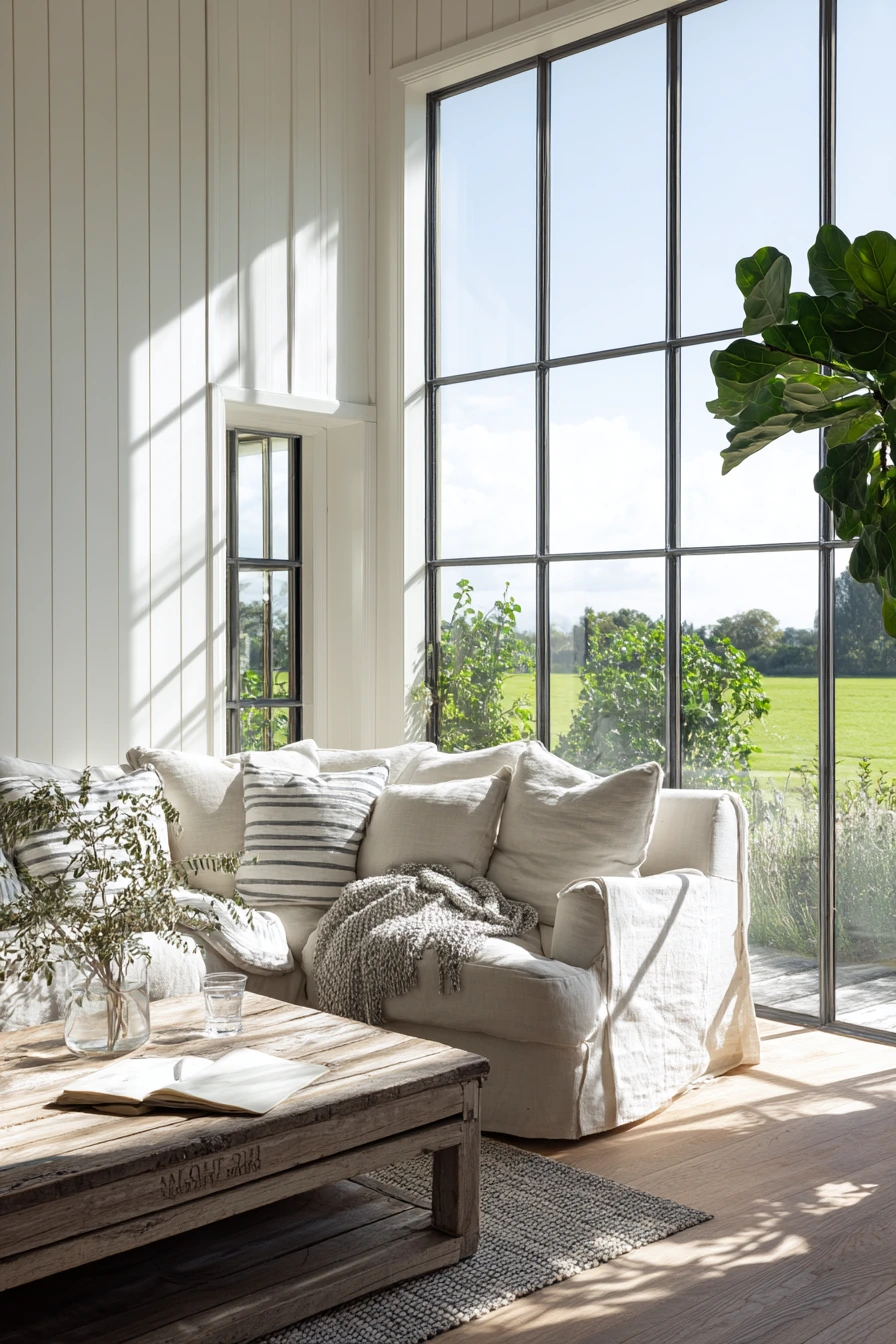 farmhouse living room ideas 29