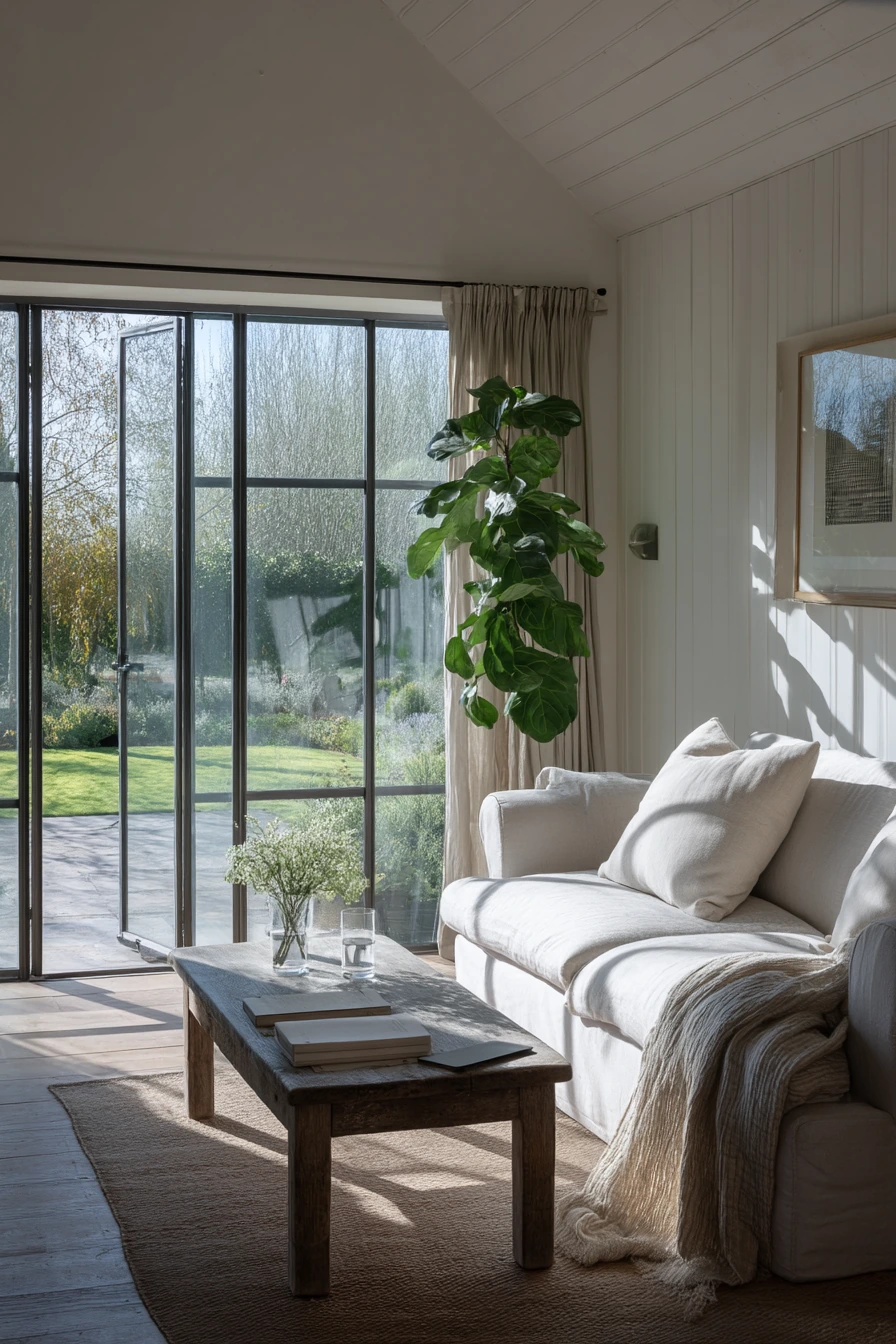 farmhouse living room ideas 30