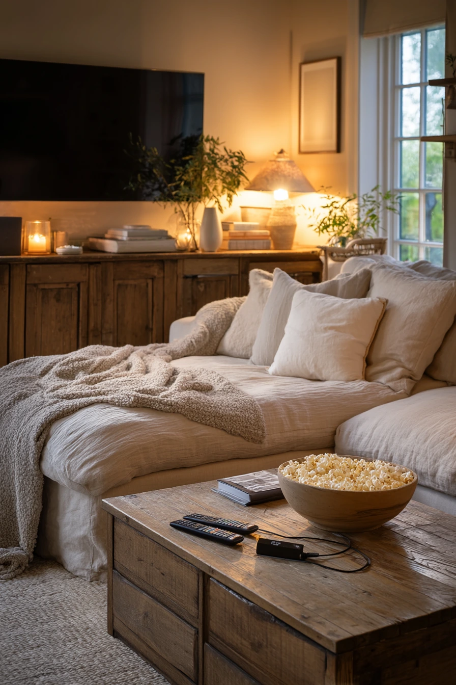 farmhouse living room ideas 8