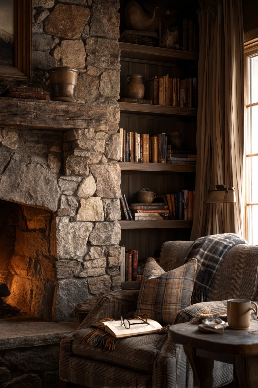 fireplace built ins with shelves 11