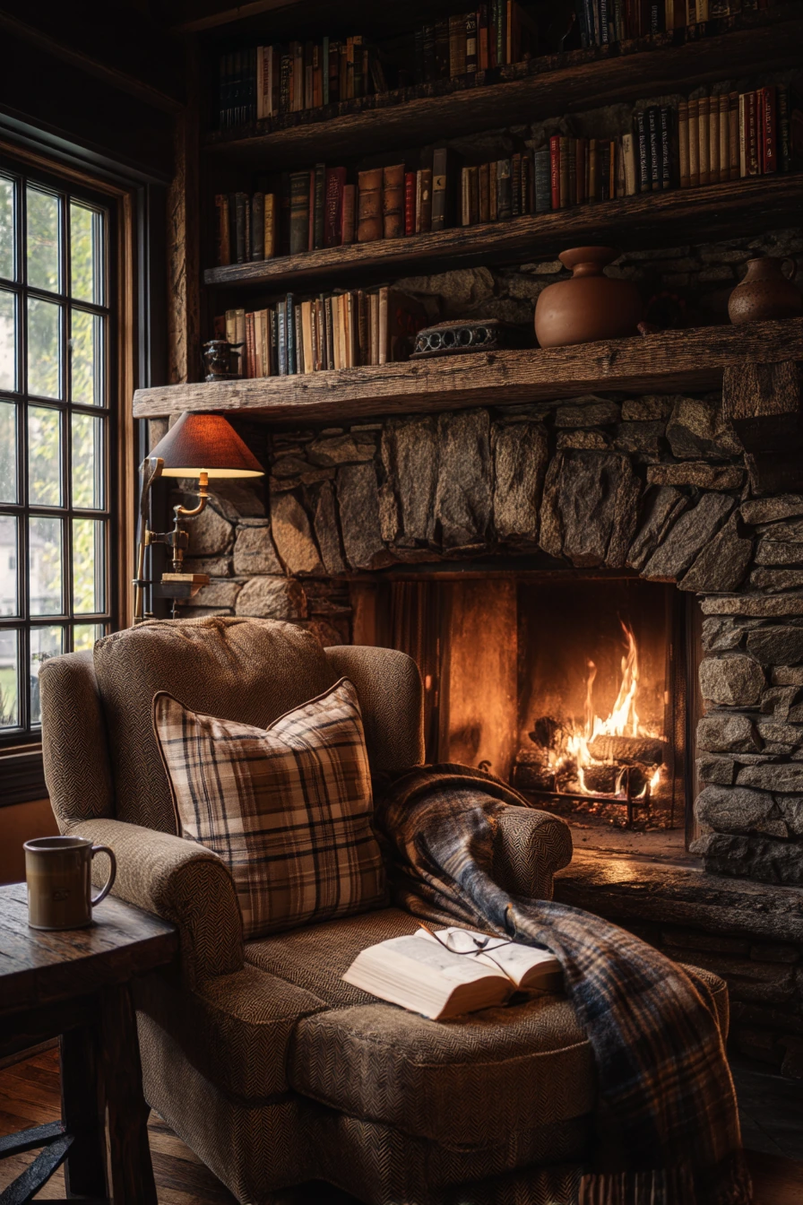 fireplace built ins with shelves 12