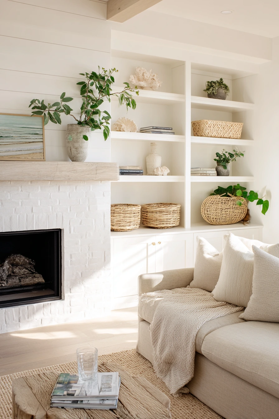 fireplace built ins with shelves 16
