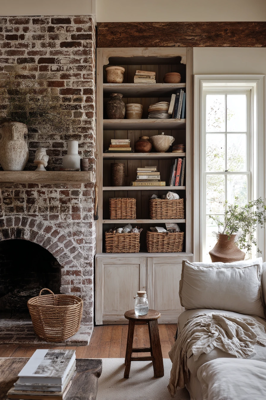 fireplace built ins with shelves 21