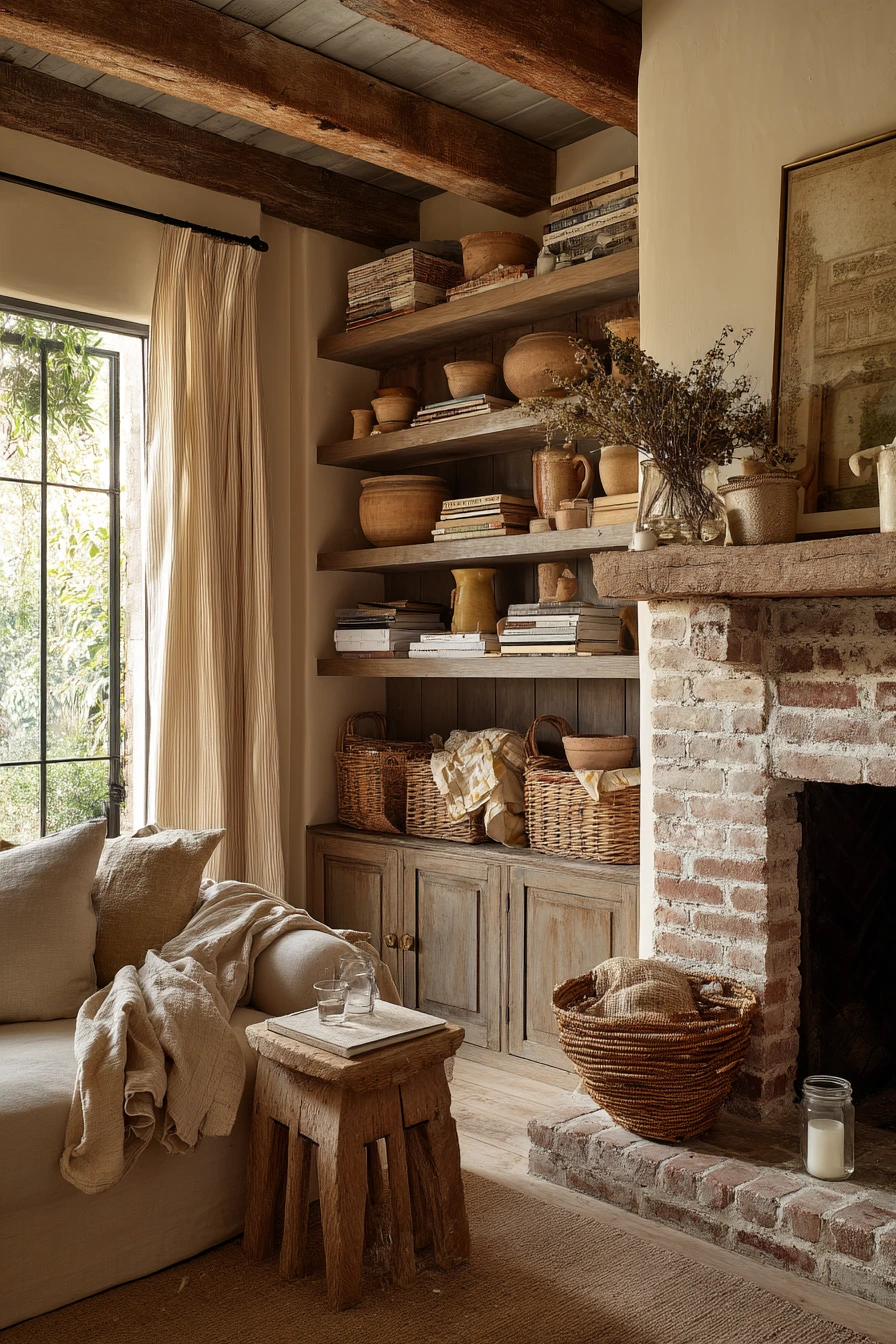 fireplace built ins with shelves 24