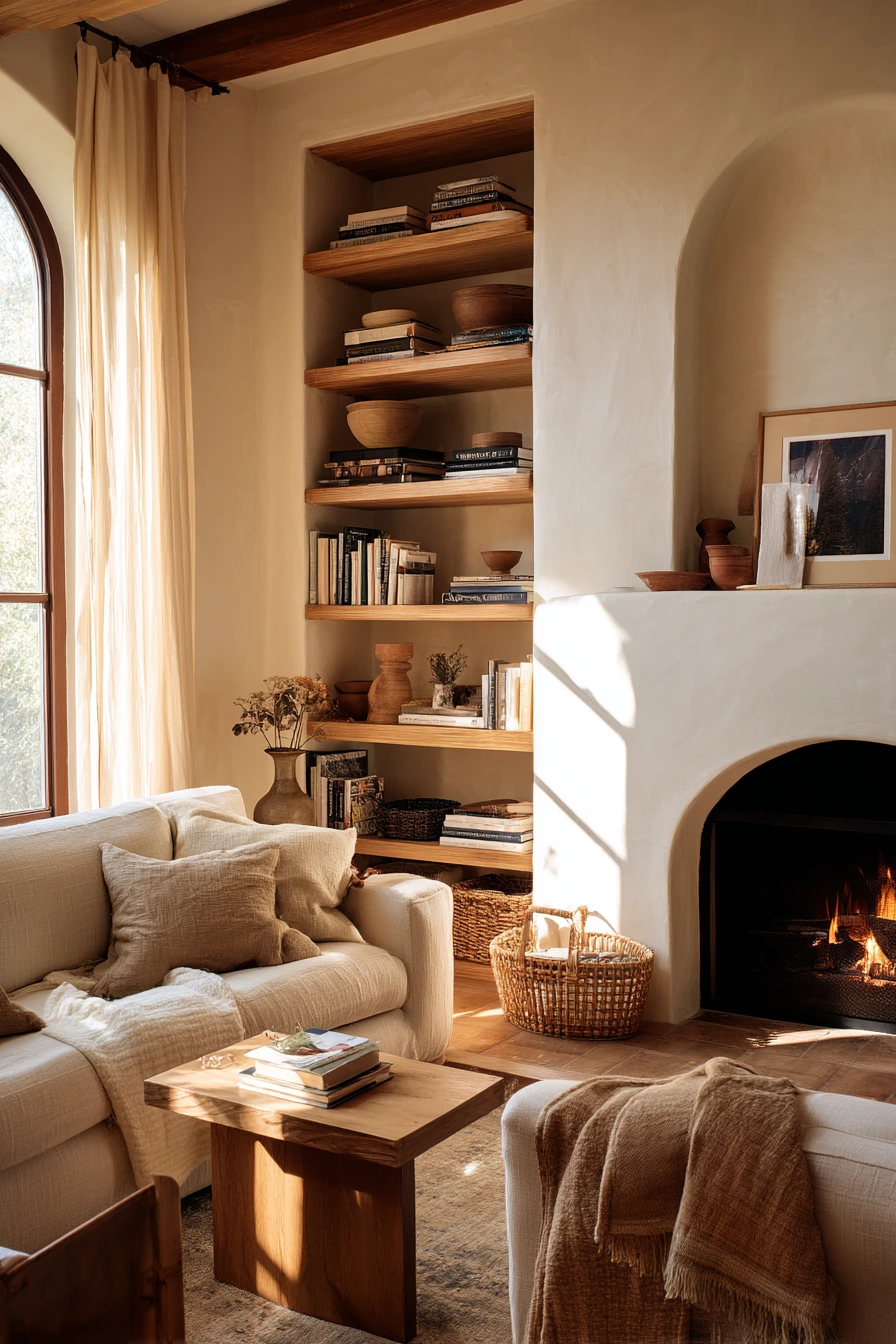 fireplace built ins with shelves 3