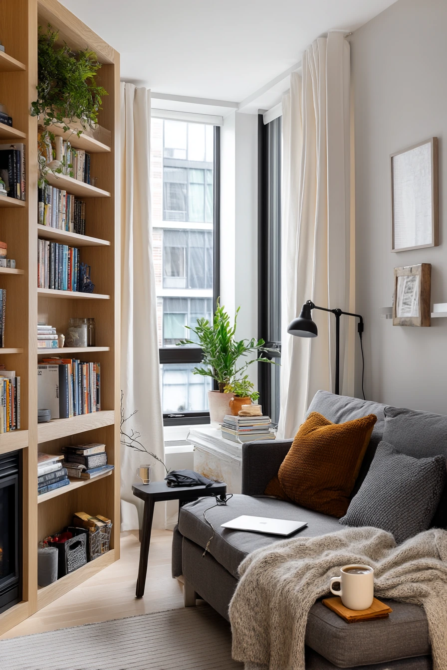 fireplace built ins with shelves 30