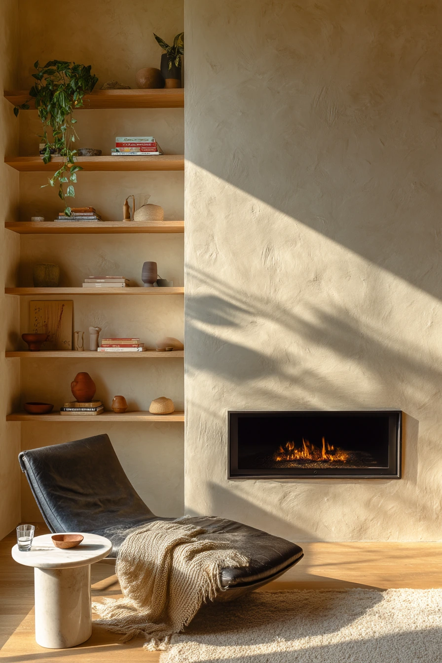 fireplace built ins with shelves 37