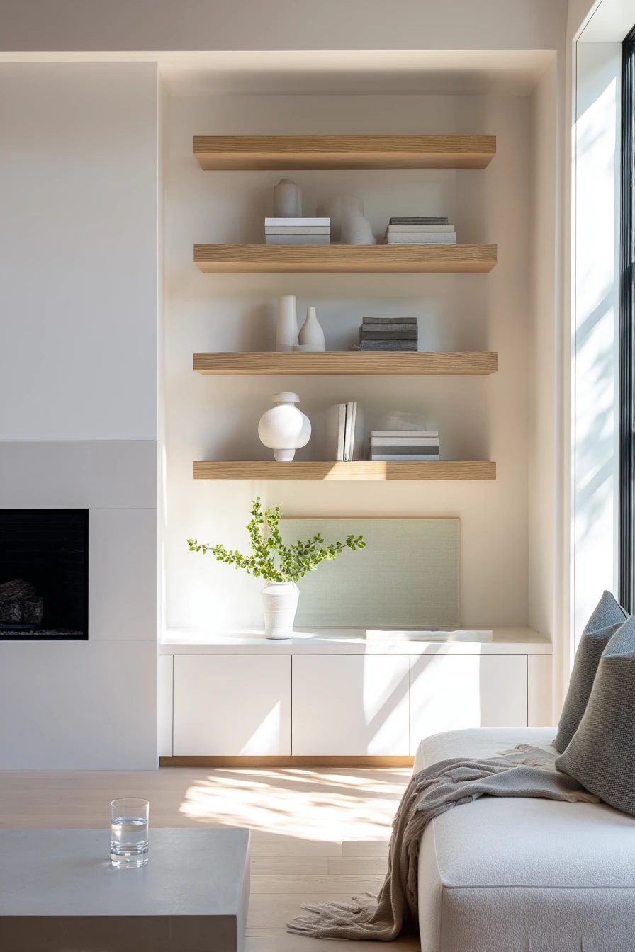 fireplace built ins with shelves 6