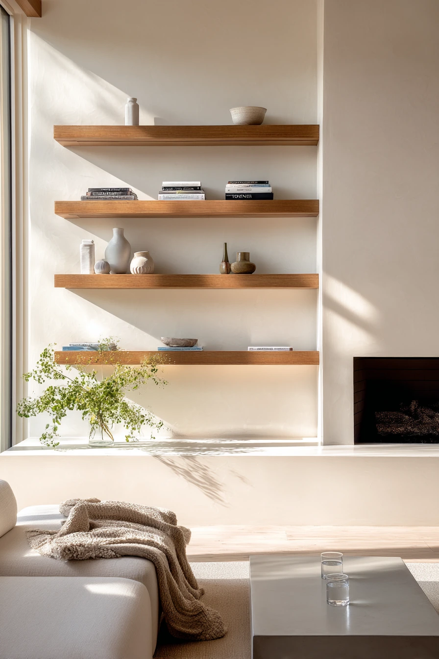 fireplace built ins with shelves 7