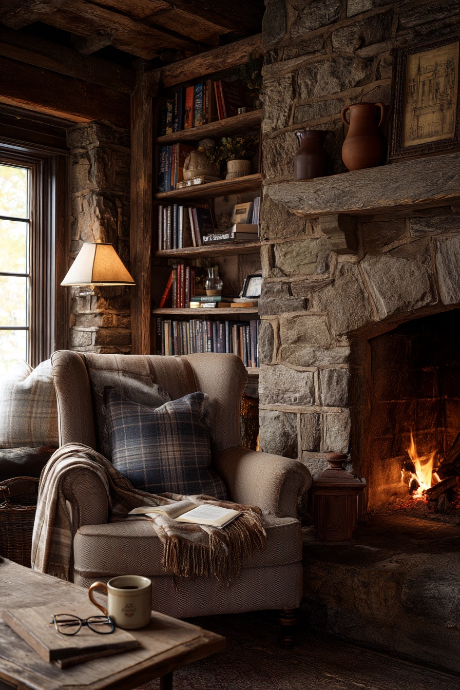 fireplace built ins with shelves 9