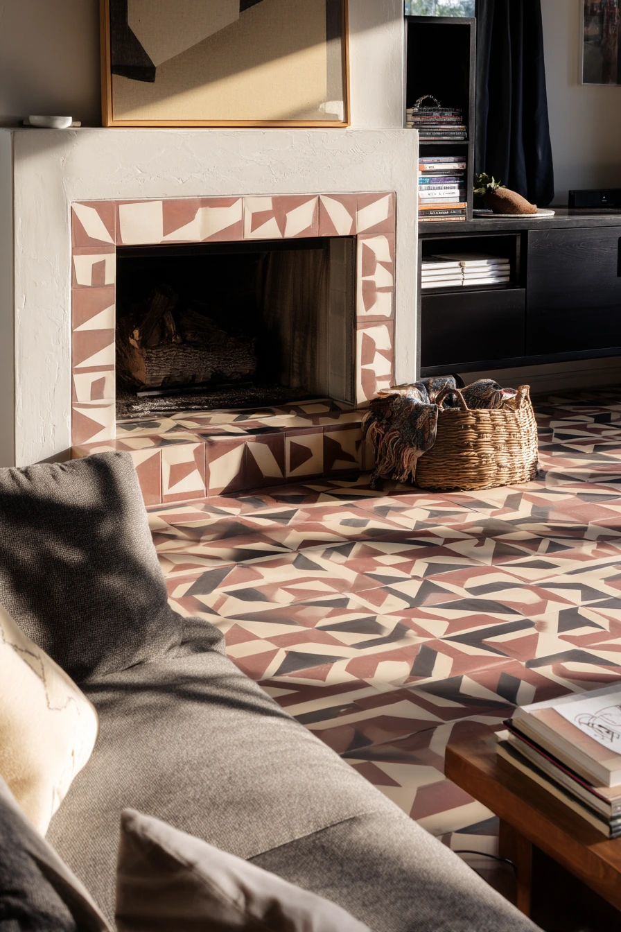 fireplace tile surround ideas 22