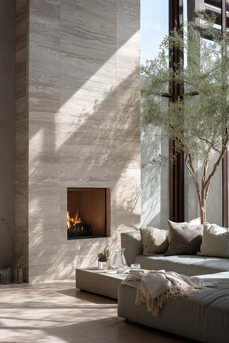 fireplace tile surround ideas 37