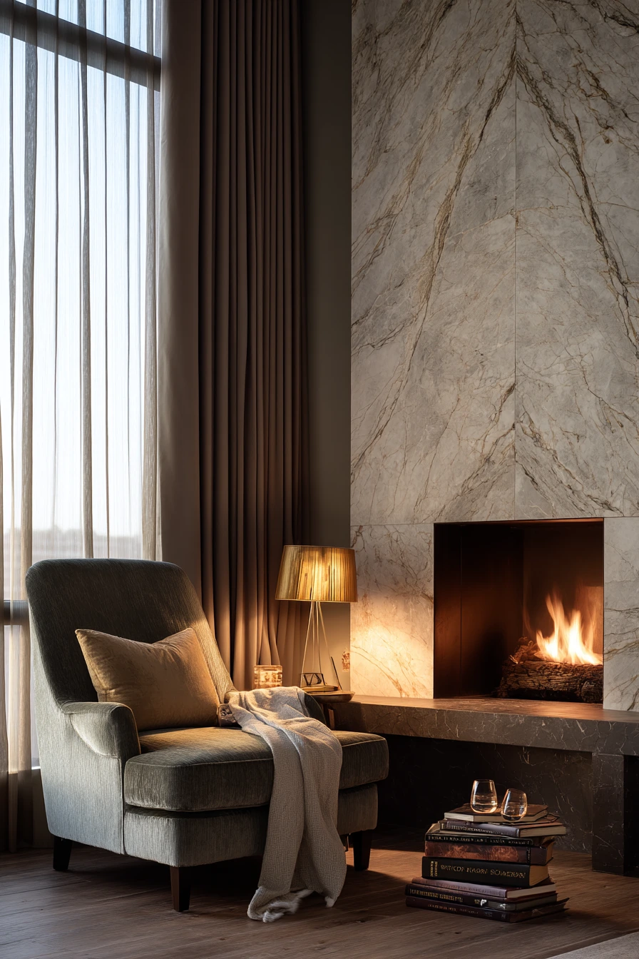 floor to ceiling fireplace ideas 20