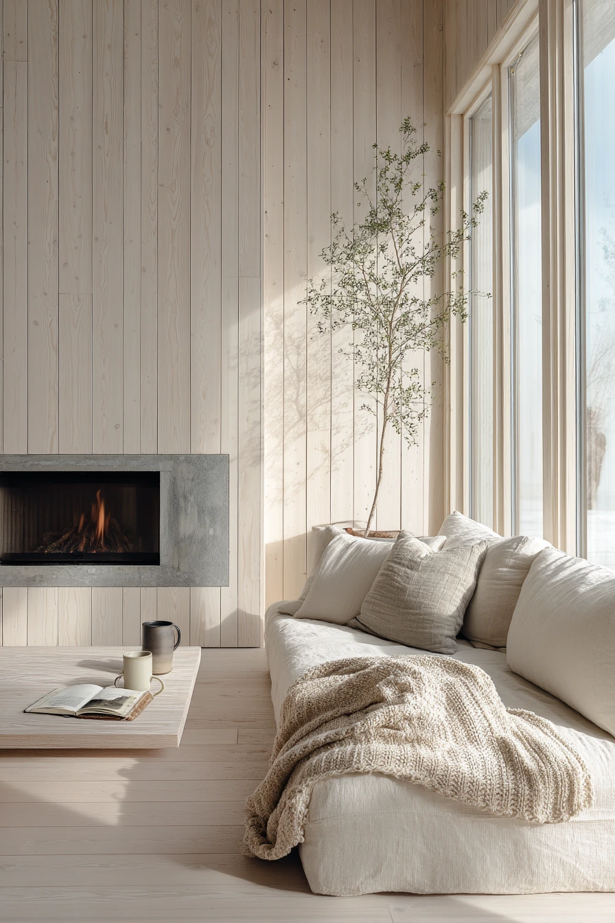 floor to ceiling fireplace ideas 23
