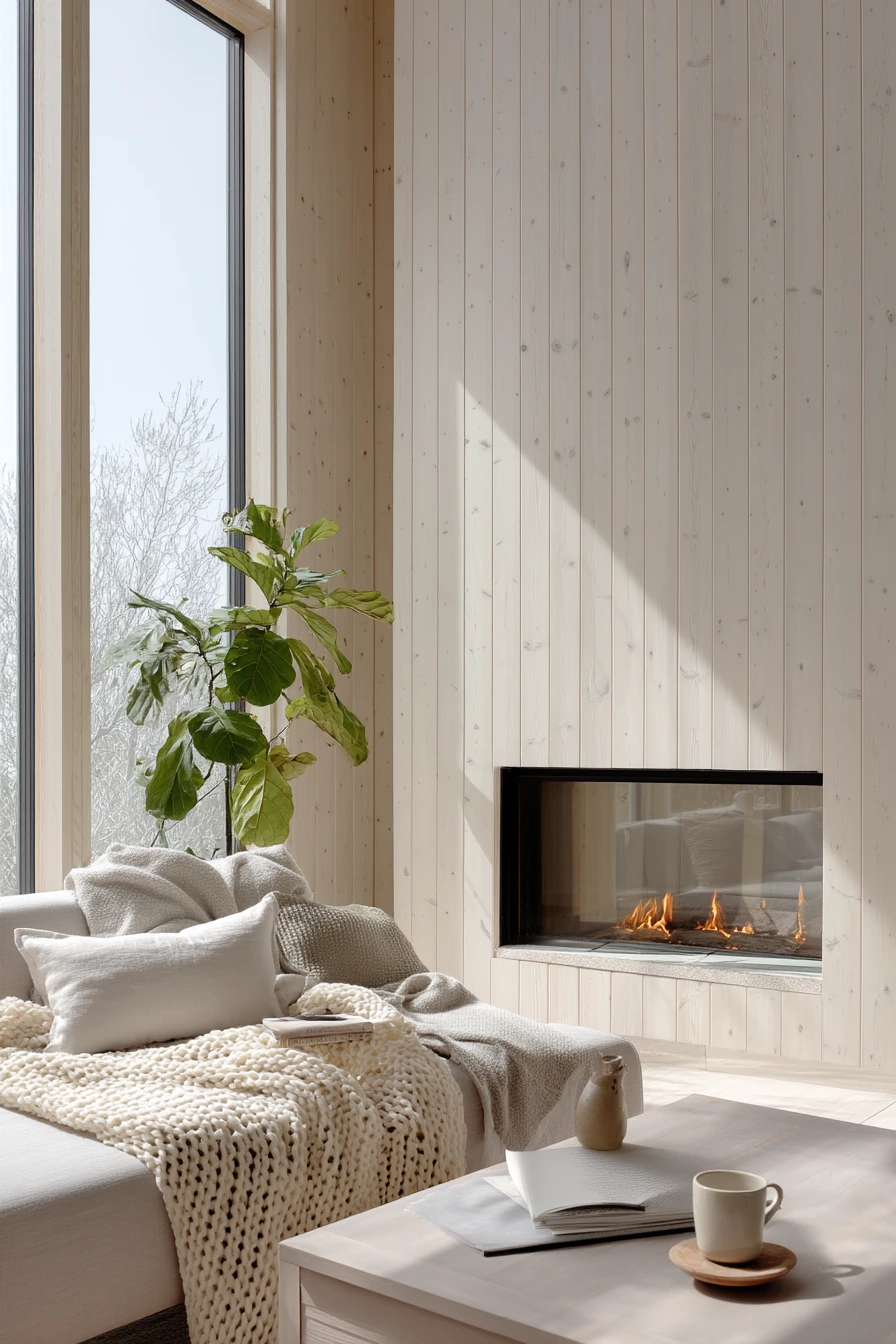 floor to ceiling fireplace ideas 24