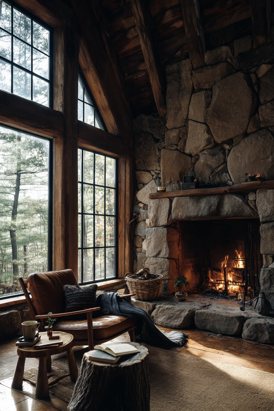 floor to ceiling fireplace ideas 7