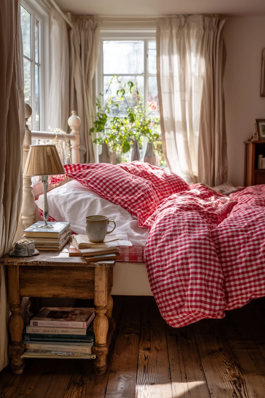 gingham bedroom 1