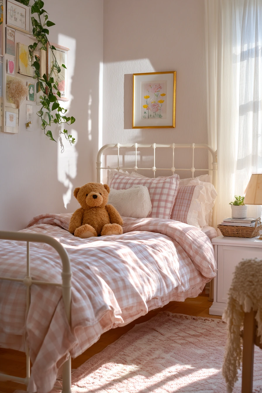 gingham bedroom 12